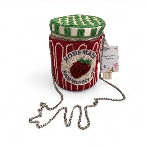 Made in India Raspberry Jam Beaded Crossbody Bag
